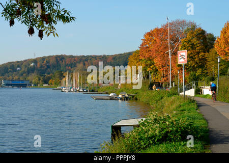 Baldeneysee, Essen, Nordrhein-Westfalen, Deutschland Stockfoto