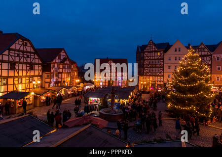 Weihnachtsmarkt, Hessenpark, Neu-Anspach, Hessen, Deutschland Stockfoto