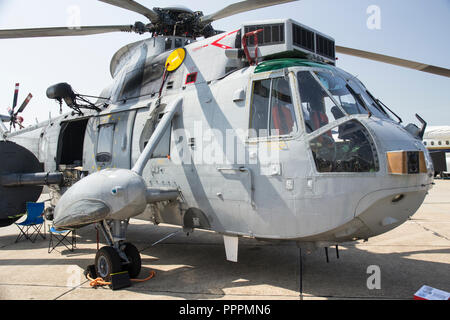 Royal Navy Sea King Hubschrauber XV 707 von 849 sqn Stockfoto