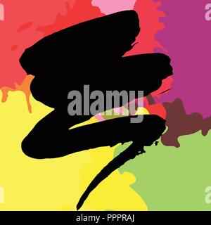 Vector Illustration. Hintergrund der farbige bunte Flecken Stock Vektor