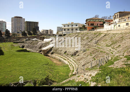 Amphitheater in Durres. Albanien Stockfoto