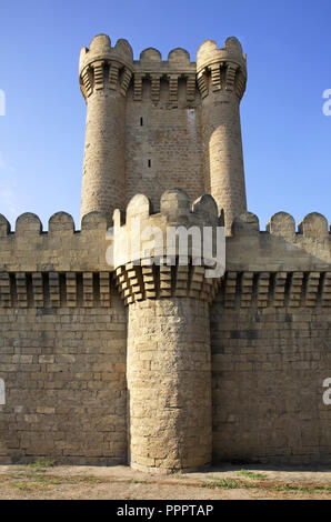 Viereckige Burg in Mardakan. Aserbaidschan Stockfoto