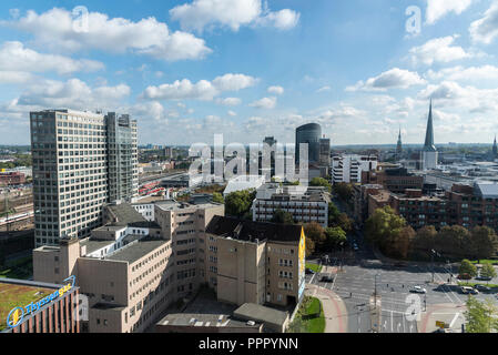 Harenberg Office Tower, Station, RWE-Turm, Stadtzentrum, Dortmund, Ruhrgebiet, Nordrhein-Westfalen, Deutschland Stockfoto