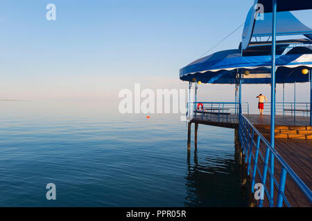 Karven resort Strand, Issyk Kul See, Kirgisistan, Zentralasien Stockfoto