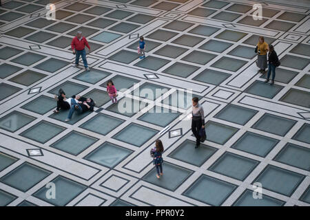 Veranstaltungsraum im Brooklyn Museum of Art NYC Stockfoto