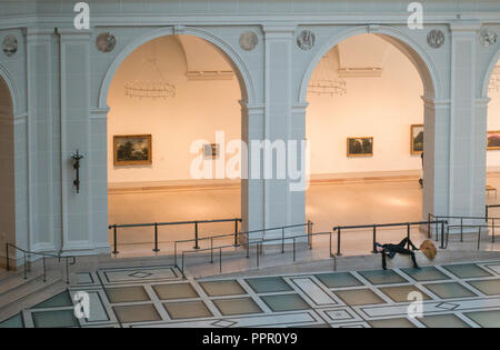 Veranstaltungsraum im Brooklyn Museum of Art NYC Stockfoto