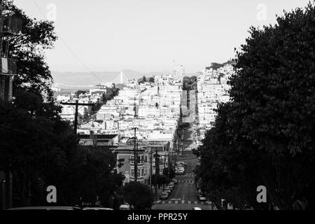 San Francisco liegt an der Westküste der USA im Bundesstaat Kalifornien Stockfoto