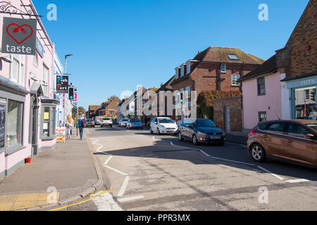 New Romney High St. Kent, Großbritannien Stockfoto