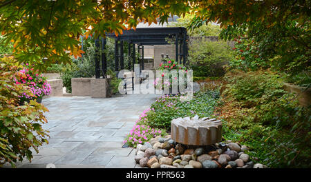 Universität von Michigan Medical Center Freunde Meditation Garten Stockfoto