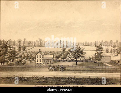 "Geschichte der Ingham und Eaton Grafschaften, Michigan' (1880) Stockfoto