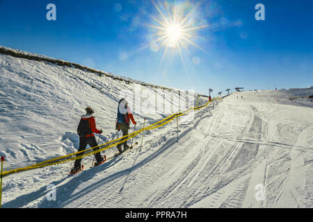 Superbagneres Luchon - Ski Resort. Bagneres de Luchon. Haute-Garonne. Midi-Pyrenäen. Frankreich. Stockfoto