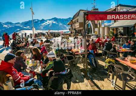 Superbagneres Luchon - Ski Resort. Bagneres de Luchon. Haute-Garonne. Midi-Pyrenäen. Frankreich. Stockfoto