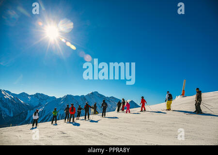 Pla d'Adet Ski Resort. Saint Lary Soulan. Hautes Pyrenees. Frankreich Stockfoto