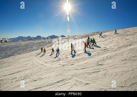 Pla d'Adet Ski Resort. Saint Lary Soulan. Hautes Pyrenees. Frankreich Stockfoto