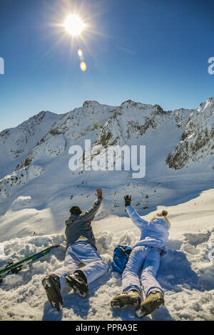 Pla d'Adet Ski Resort. Saint Lary Soulan. Hautes Pyrenees. Frankreich Stockfoto