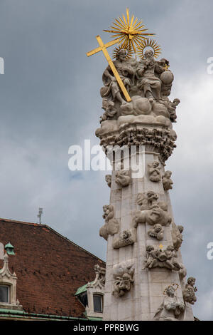 Dreifaltigkeitssäule in Budapest, Ungarn Stockfoto