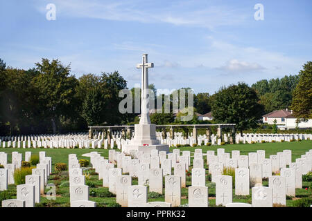 Ranville Commonwealth Kriegsgräber Friedhof, Normandie. Stockfoto