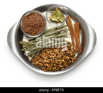 Emoliente, traditionellen peruanischen Leistungsstarke gesundes Getränk Stockfoto