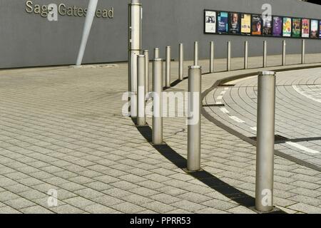 Theater Poster an der Wand der Salbei in Gateshead Stockfoto