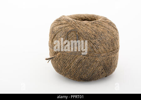 Natürliche geteert Sisal garten Garn-/String. Ball der Zeichenfolge. Stockfoto