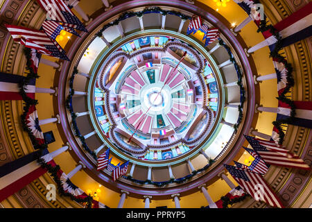 ST. LOUIS, MO, USA - 9. Juli 2018 - Ansicht der Rotunde im Alten Gerichtsgebäude in St. Louis, Missouri Stockfoto