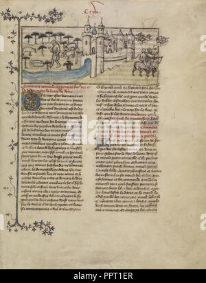 Romulus und Remus; Meister der Bibel Historiale von Jean de Berry, Französisch, aktive ca. 1390 - ca. 1400 Stockfoto