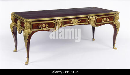 Schreiben Tabelle, bureau Plat, Charles Cressent, Französisch, 1685 - 1768, Master 1719), Paris, Frankreich; über 1720 Stockfoto