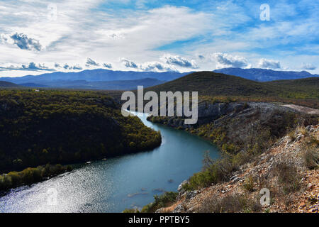 Schöner Panoramablick auf River Canyon/Landschaft Natur Fotografie Stockfoto