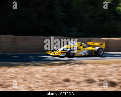 1978 Renault RS01 F1-Wagen in Goodwood Festival der Geschwindigkeit 2018. Stockfoto