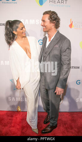 New York, NY, USA. September 27, 2018. Matthew McConaughey besucht die 17. jährlichen Samsung Charity Gala. Sppider/Alamy Stockfoto