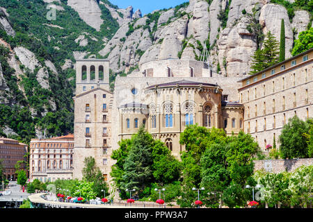 Santa Maria de Montserrat Kloster (Kloster Montserrat) in Katalonien, Spanien Stockfoto