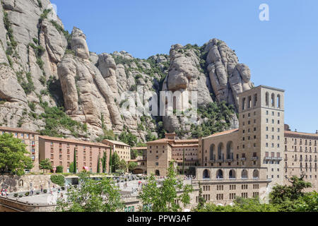 Santa Maria de Montserrat Kloster (Kloster Montserrat) in Katalonien, Spanien Stockfoto
