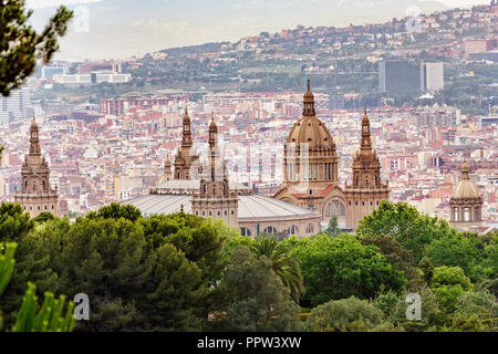 Luftaufnahme von Barcelona, Spanien Stockfoto