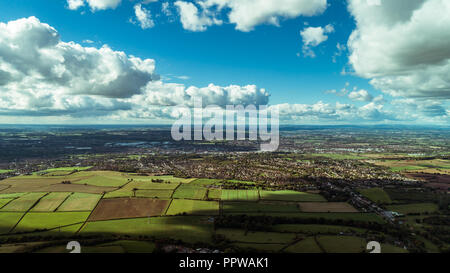 Luftaufnahme in Swadlincote, Derbyshire im Vereinigten Königreich Stockfoto