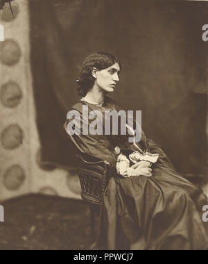 Portrait von Jane Morris, Mrs William Morris, John Robert Parsons, Briten, über 1826 - 1909 aktive 1860s - 1870s, Cheyne