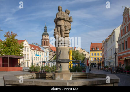 Cottbus/Deutschland. Stadtbild, Gebäude und Architektur. Stockfoto