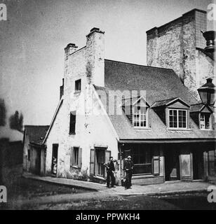 Boulangerie George Johnston rue Saint-Jean Quebec 1865. Stockfoto