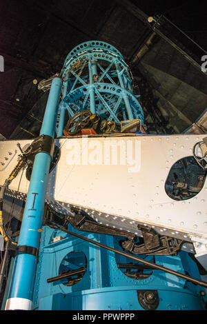 Die 100 cm reflektierende Teleskop auf dem Mount Wilson Observatorium in der San Gabriel Mountains in der Nähe von Glendale, Kalifornien Stockfoto