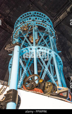 Die 100 cm reflektierende Teleskop auf dem Mount Wilson Observatorium in der San Gabriel Mountains in der Nähe von Glendale, Kalifornien Stockfoto