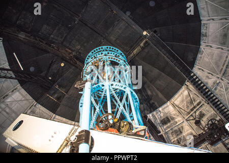 Die 100 cm reflektierende Teleskop auf dem Mount Wilson Observatorium in der San Gabriel Mountains in der Nähe von Glendale, Kalifornien Stockfoto