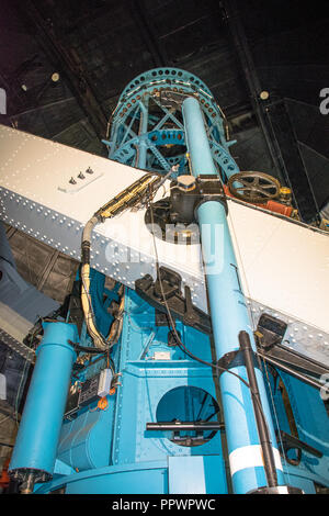 Die 100 cm reflektierende Teleskop auf dem Mount Wilson Observatorium in der San Gabriel Mountains in der Nähe von Glendale, Kalifornien Stockfoto