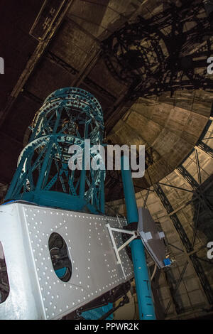 Die 100 cm reflektierende Teleskop auf dem Mount Wilson Observatorium in der San Gabriel Mountains in der Nähe von Glendale, Kalifornien Stockfoto