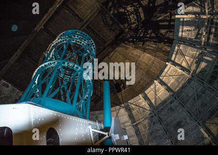 Die 100 cm reflektierende Teleskop auf dem Mount Wilson Observatorium in der San Gabriel Mountains in der Nähe von Glendale, Kalifornien Stockfoto