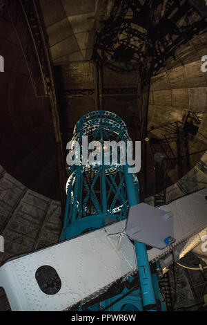 Die 100 cm reflektierende Teleskop auf dem Mount Wilson Observatorium in der San Gabriel Mountains in der Nähe von Glendale, Kalifornien Stockfoto