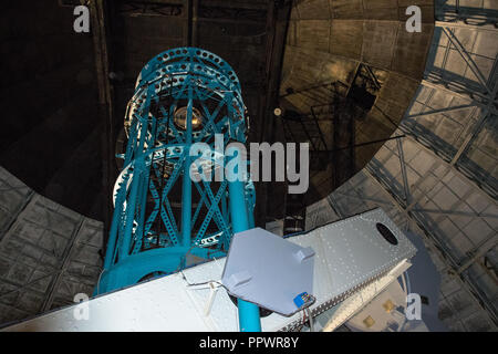 Die 100 cm reflektierende Teleskop auf dem Mount Wilson Observatorium in der San Gabriel Mountains in der Nähe von Glendale, Kalifornien Stockfoto