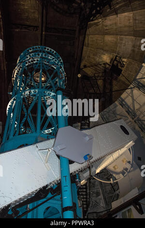 Die 100 cm reflektierende Teleskop auf dem Mount Wilson Observatorium in der San Gabriel Mountains in der Nähe von Glendale, Kalifornien Stockfoto