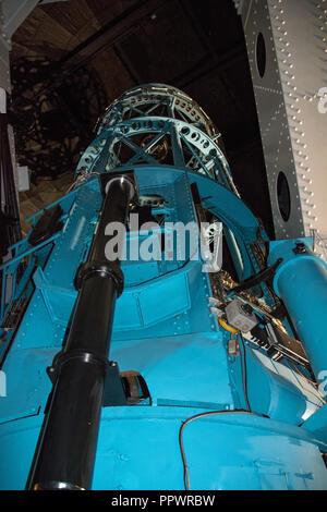 Die 100 cm reflektierende Teleskop auf dem Mount Wilson Observatorium in der San Gabriel Mountains in der Nähe von Glendale, Kalifornien Stockfoto