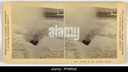 Der stereoskopische Ansichten, 36 ausgewählten Haynes stereoskopische Ansichten der Yellowstone National Park, 1881-88 Stockfoto
