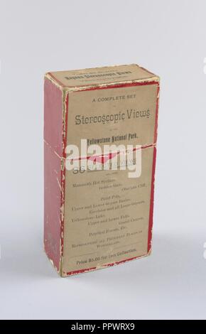 Der stereoskopische Ansichten, 36 ausgewählten Haynes stereoskopische Ansichten der Yellowstone National Park, 1881-88 Stockfoto