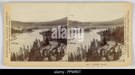 Der stereoskopische Ansichten, 36 ausgewählten Haynes stereoskopische Ansichten der Yellowstone National Park, 1881-88 Stockfoto